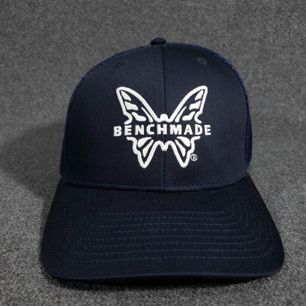 Benchmade Butterfly Snapback‎ Mesh Back Trucker Hat Blue One Size Richardson 112